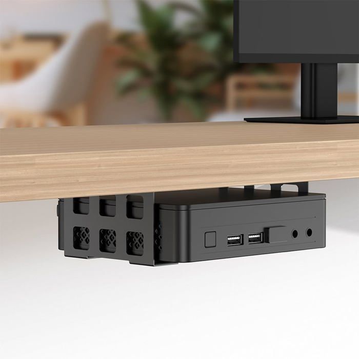 Support Mural Universel Sous Table,Compatible Avec Projecteur Série S,Mini Pc,Boîtier Tv,Routeur,Cadre En Acier Inoxydable De