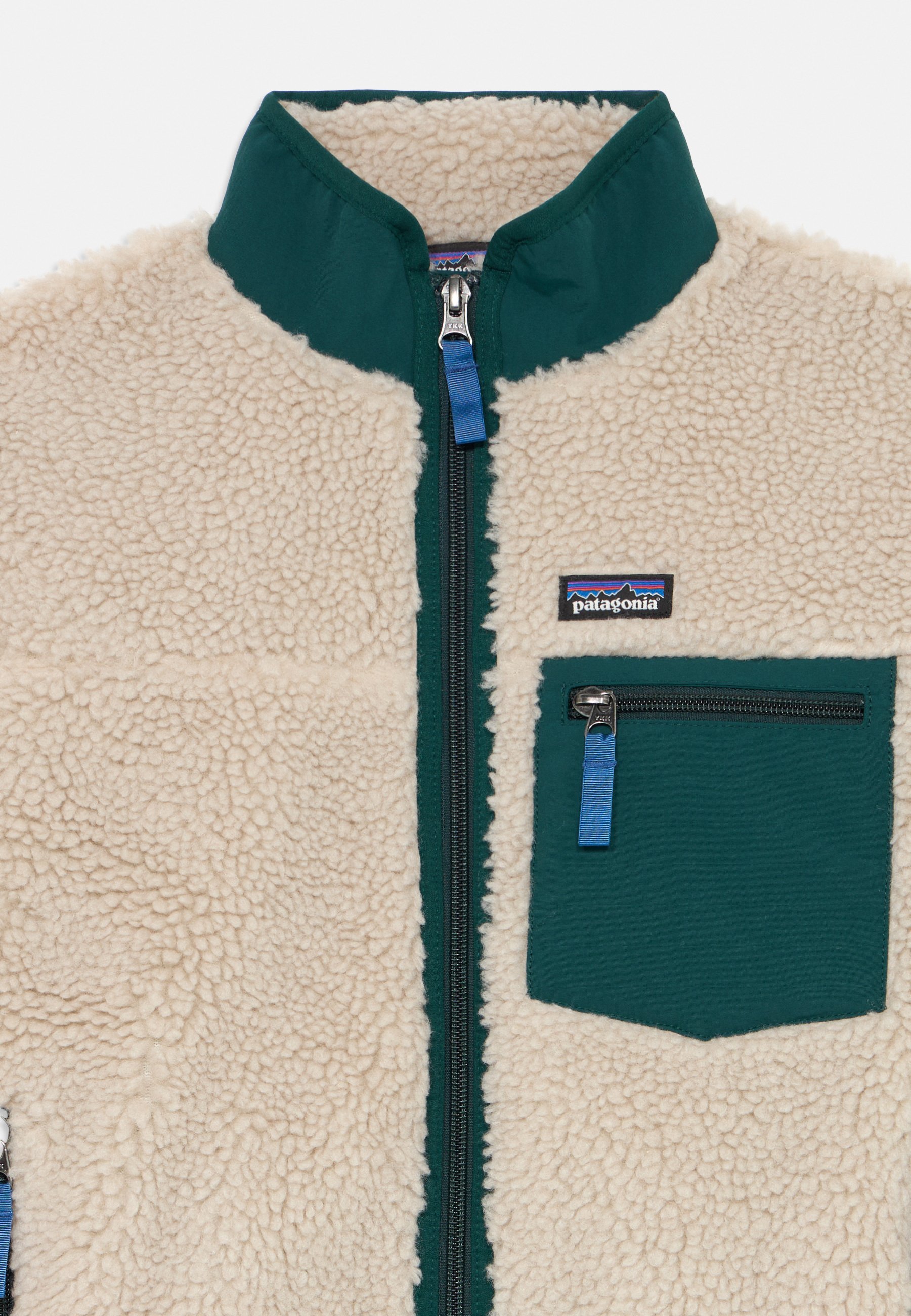 Patagonia RETRO JACKET UNISEX - Fleecejakke - natural/cascade green
