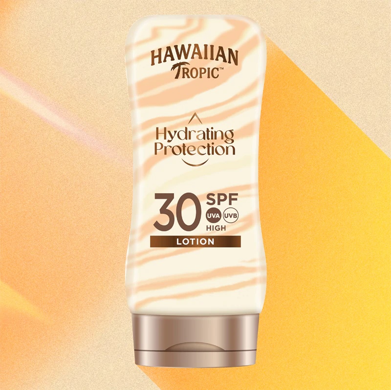 Hawaiian Tropic mitrinošais aizsarglosjons pret saules aizsargkrēmu