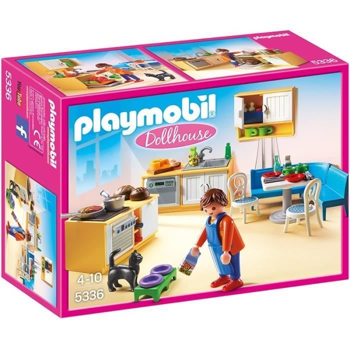 PLAYMOBIL 5336 - Casa de Bonecas - Cozinha com Área de Jantar