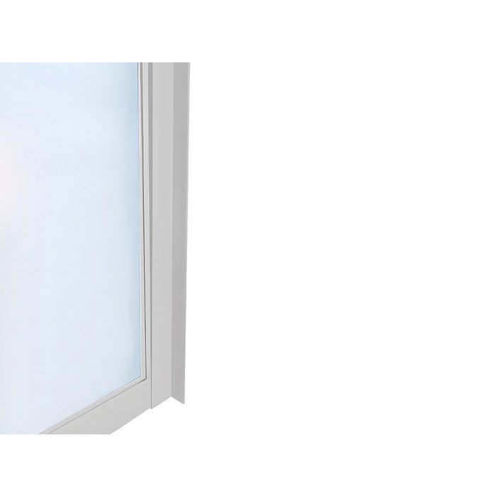 Techo de cristal de aluminio con recubrimiento en polvo, estilo taller - 60x130 cm - Blanco - BAYVIEW