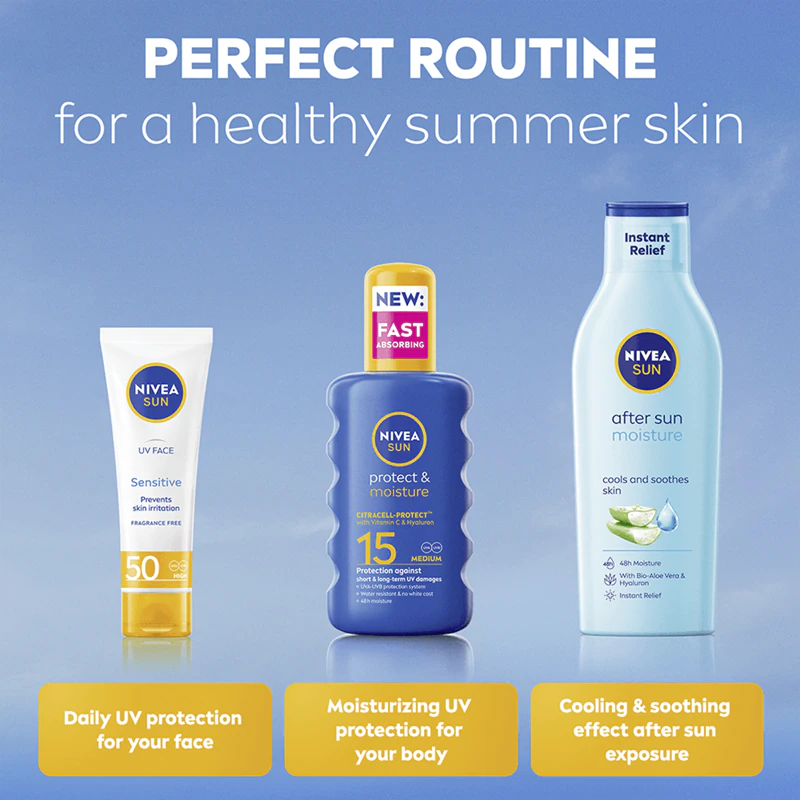 NIVEA SUN Protect & Moisture zonnebrandspray SPF 15