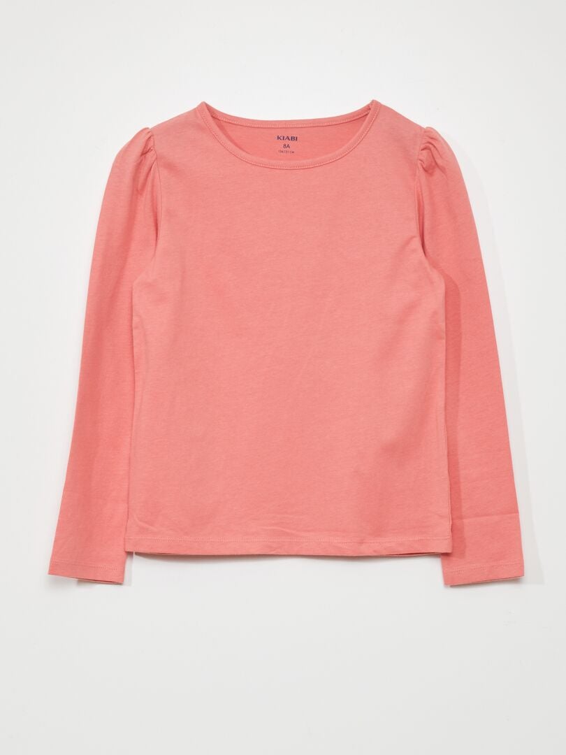Camiseta de manga larga de punto - rosa