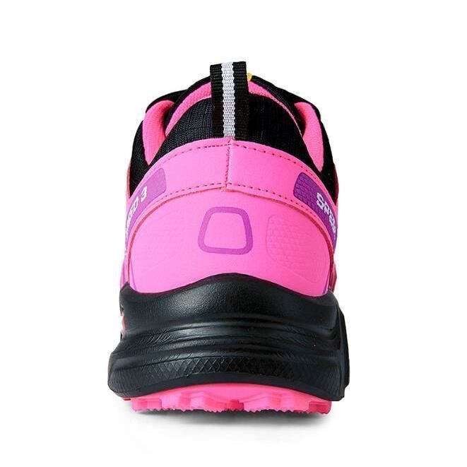 Zapatillas de senderismo para mujer MOOD - Trekking al aire libre - Rosa - Transpirables