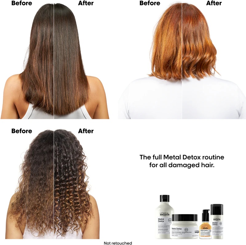 „L'Oréal Professionnel Serie Expert Metal Detox“ maitinamasis plaukų aliejus lūžinėjantiems plaukams