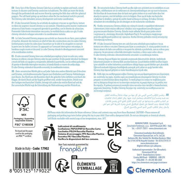 Sensorisk aktivitetsterning - CLEMENTONI - Blød - Bløde klodser - 6 måneder - Flerfarvet