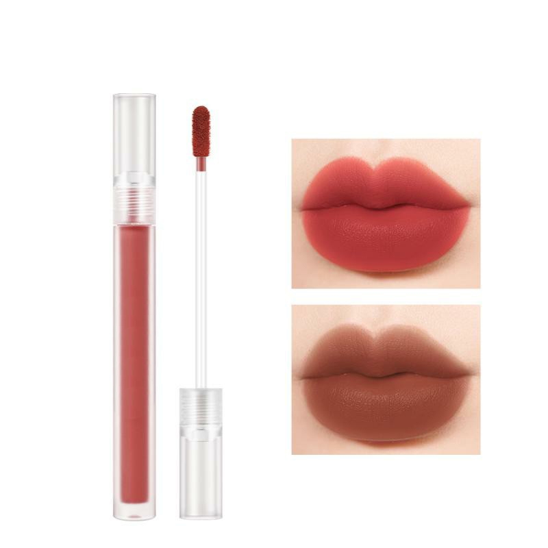 Lucidalabbra opaco effetto velluto, rossetto nude, trucco labbra, tinta labbra a lunga durata, lucidalabbra leggero, cosmetici da donna TSLM1