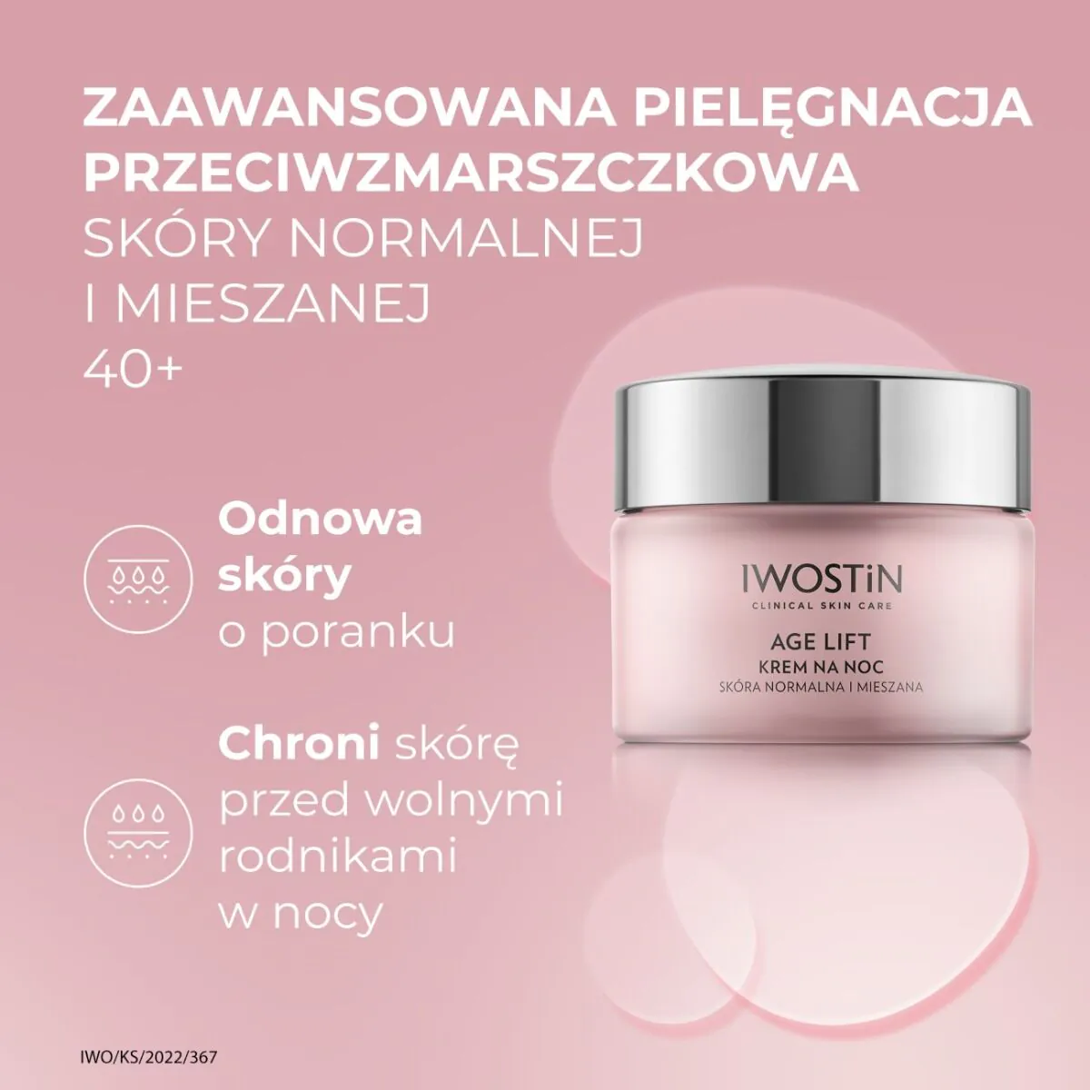 Iwostin Age Lift Krem na noc Skóra Mieszana