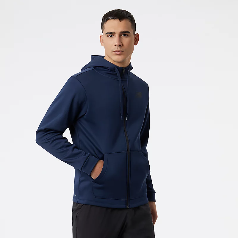 Men's Tenacity Performance Fleece Zip-Up Hoodie - NATURAL INDIGO