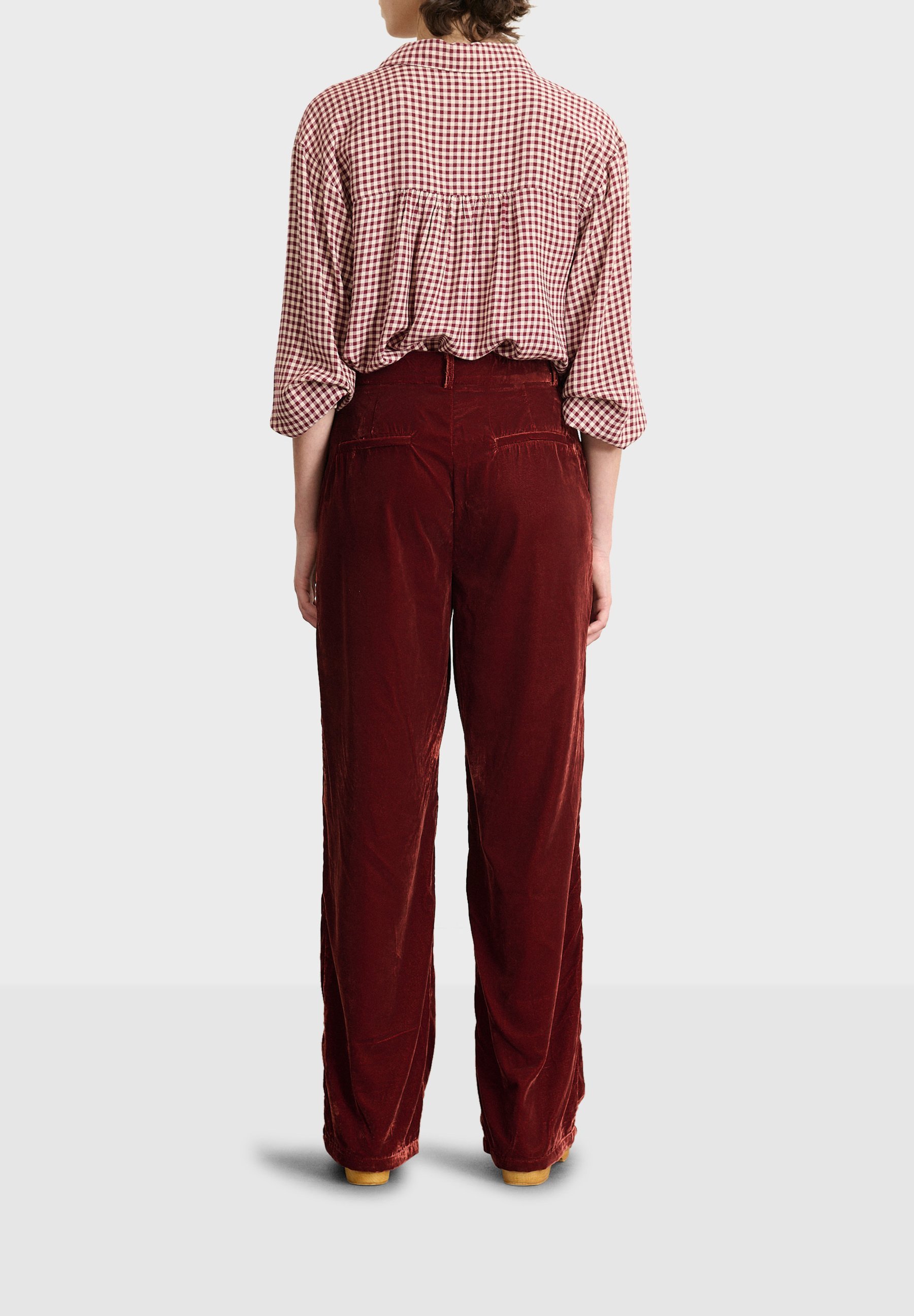 Pantaloni Garance Paris SLACKS KLAYA - bordeaux