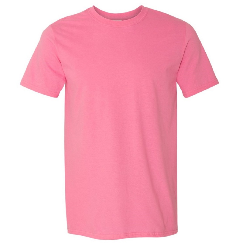  Tricou simplu moale cu mânecă scurtă, 100% bumbac gros, Gildan