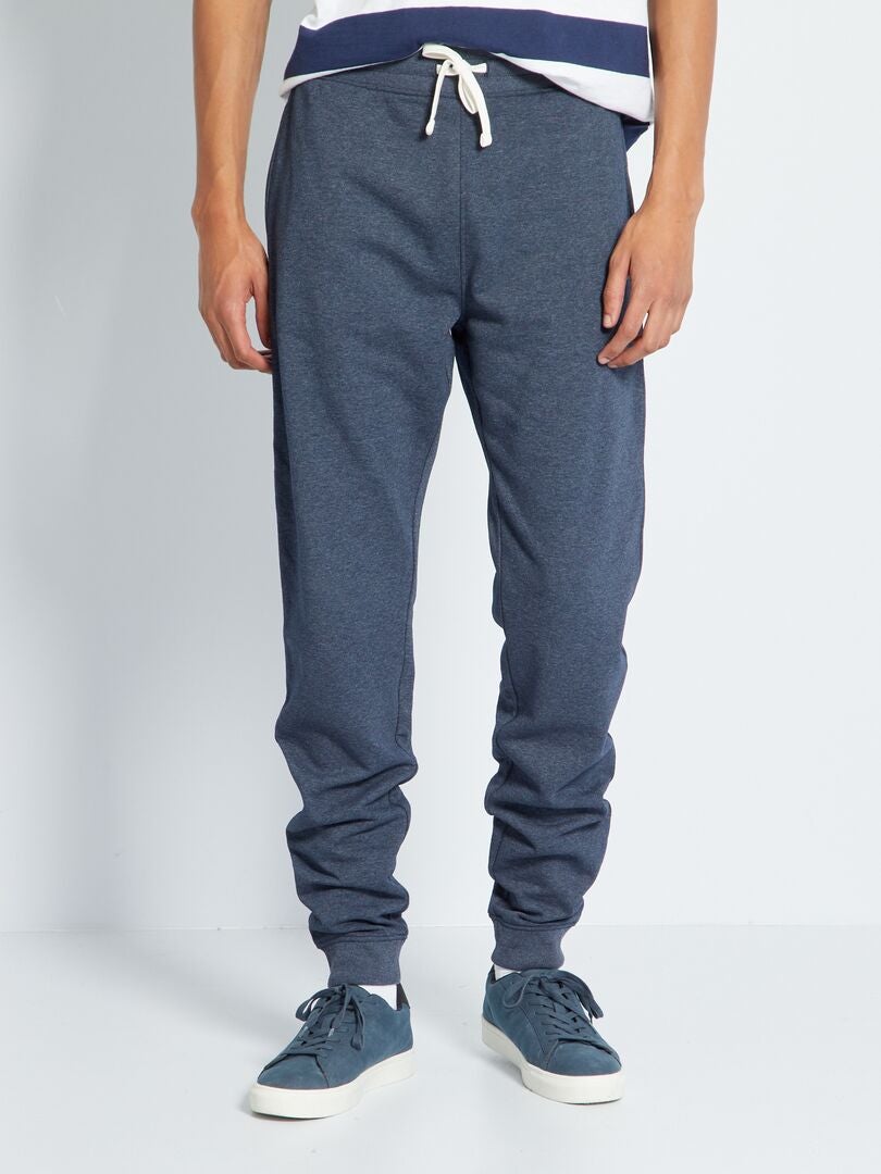 Fleecebroek maat L38 + 195 cm - BLAUW