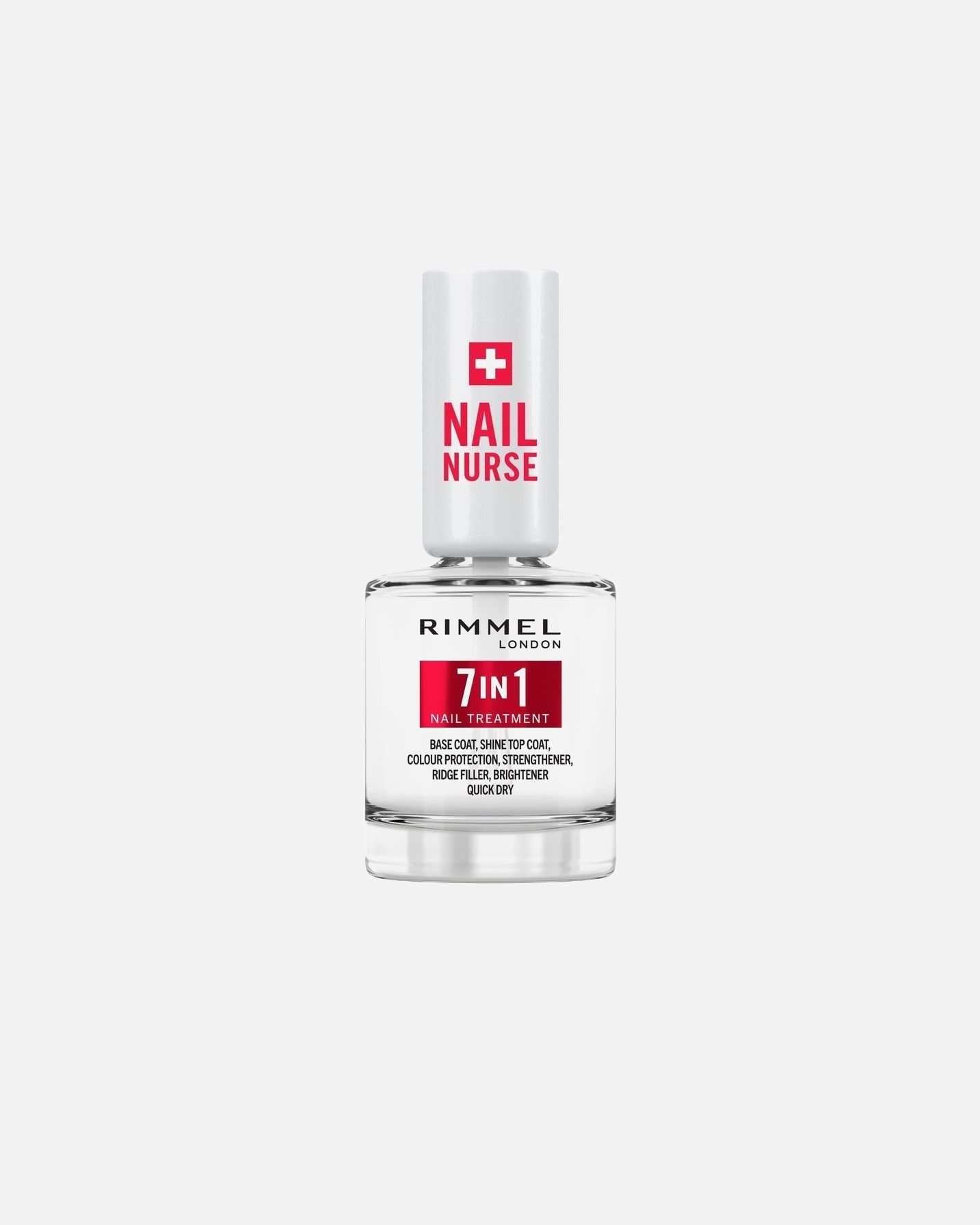 „Rimmel London 7 in 1 Multi Benefit“ nagų lako pagrindas ir viršutinis sluoksnis – 12 ml