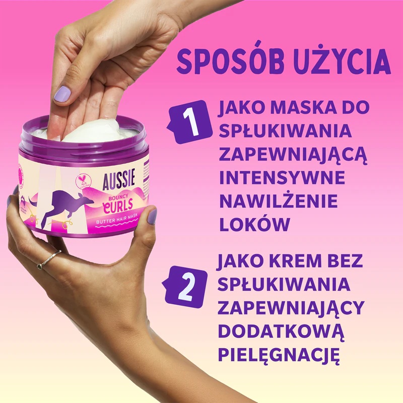 Vlažilna maska za kodraste lase Aussie Bouncy Curls