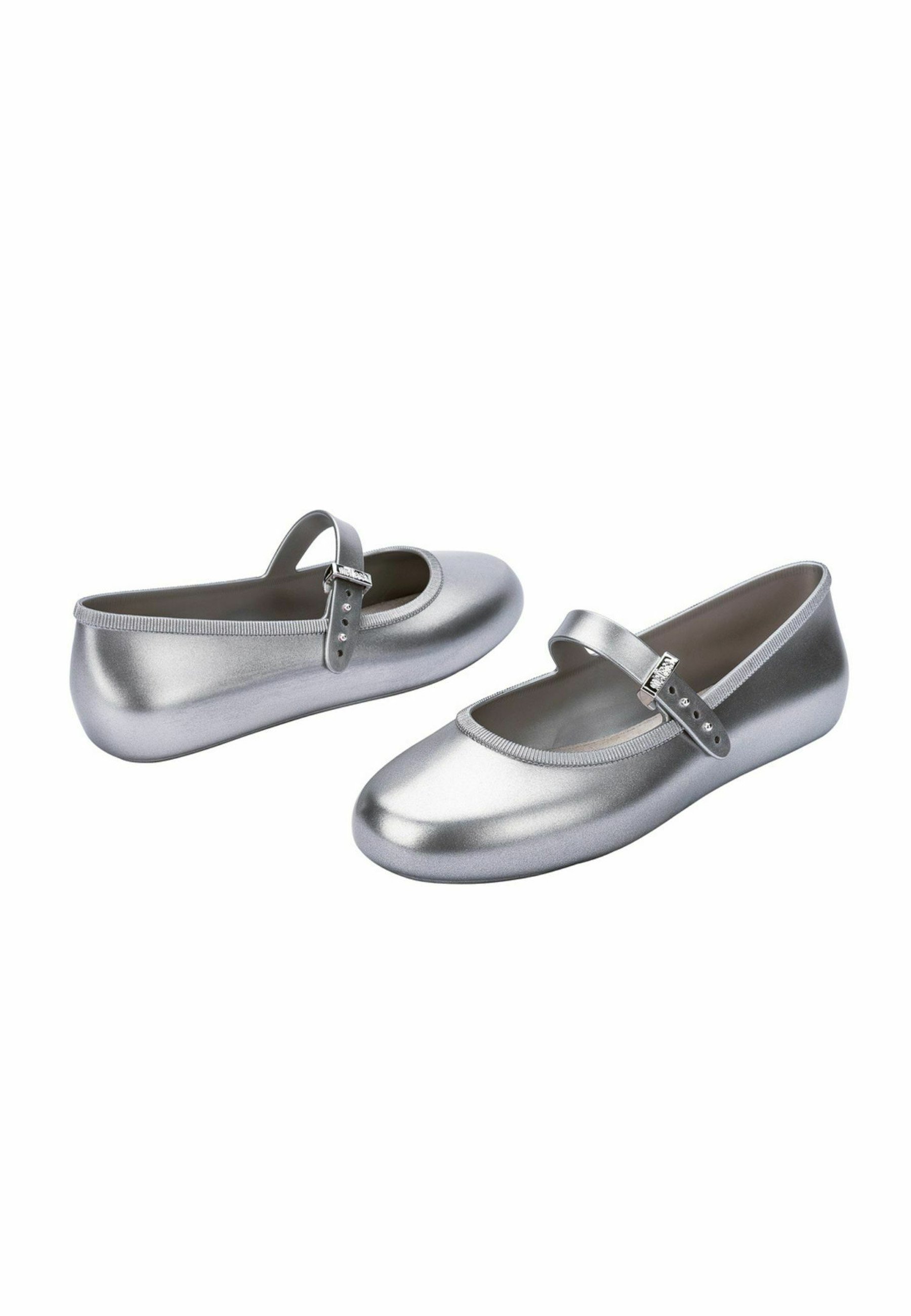 Melissa SOFT - Ballerina's met enkelbandje - zilver