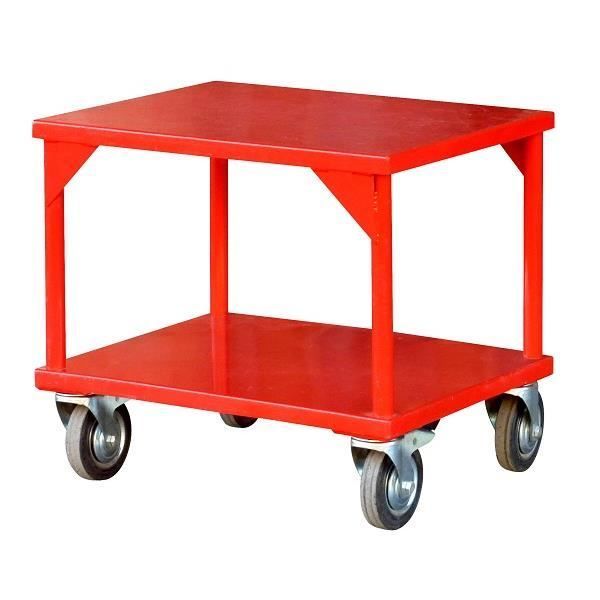 Heavy-duty rolling table - OUTIFRANCE - All-steel frame - 4 swivel casters - 240 kg max load
