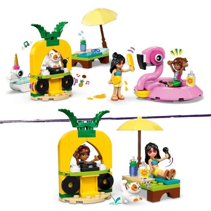 LEGO Friends 42658 Fête dans la Piscine avec les Bouées Licorne et Flamant Rose - Jouet