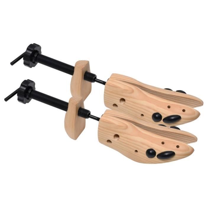 vidaXL Embauchoirs Pointure 36-40 Bois de pin massif