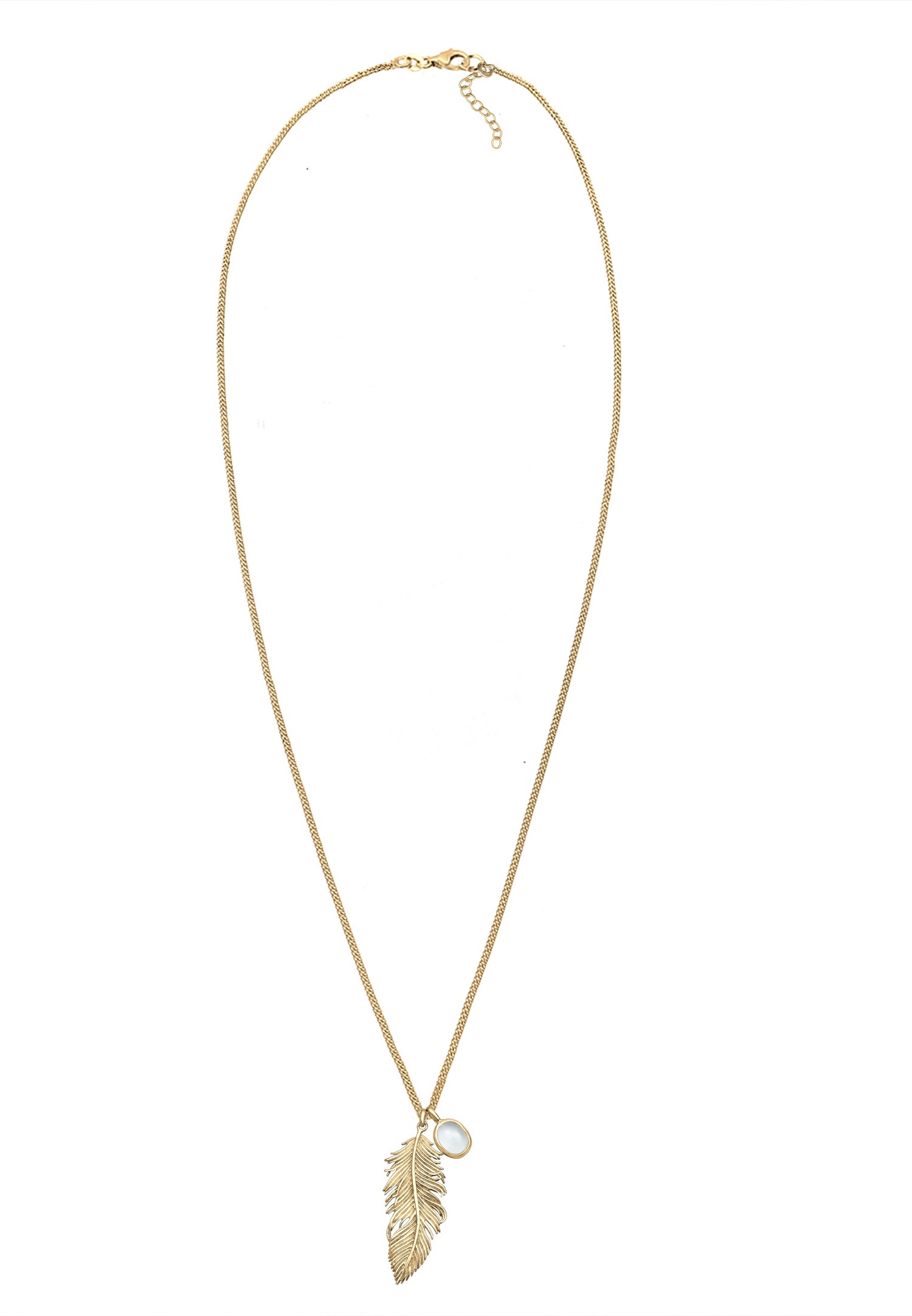 Elli Femme Plume Boho en Argent Sterling 925