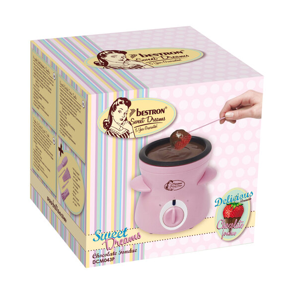 Mini chocoladefondue, roze