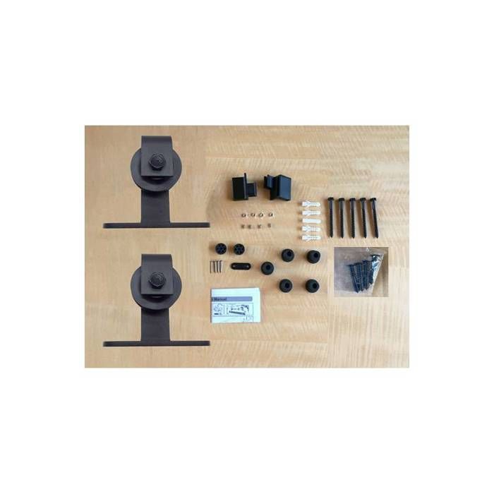 Rail porte coulissante  2M  Porte en bois  Noir