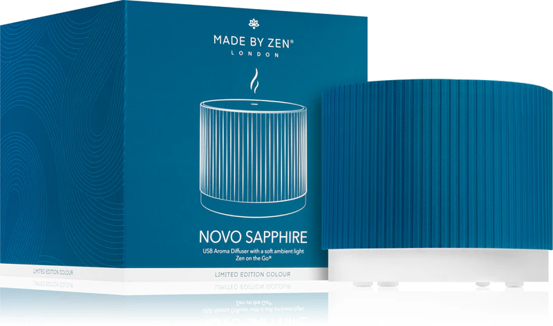 Gemaakt door Zen Novo Sapphire Blue geurverspreider zonder vulstoffen.