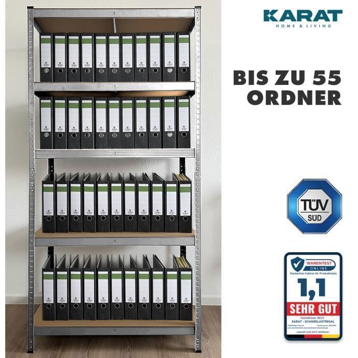 Estantería metálica reforzada de alta resistencia Grizzly, 5 niveles, 180 x 90 x 60 cm, carga máxima: 875 kg