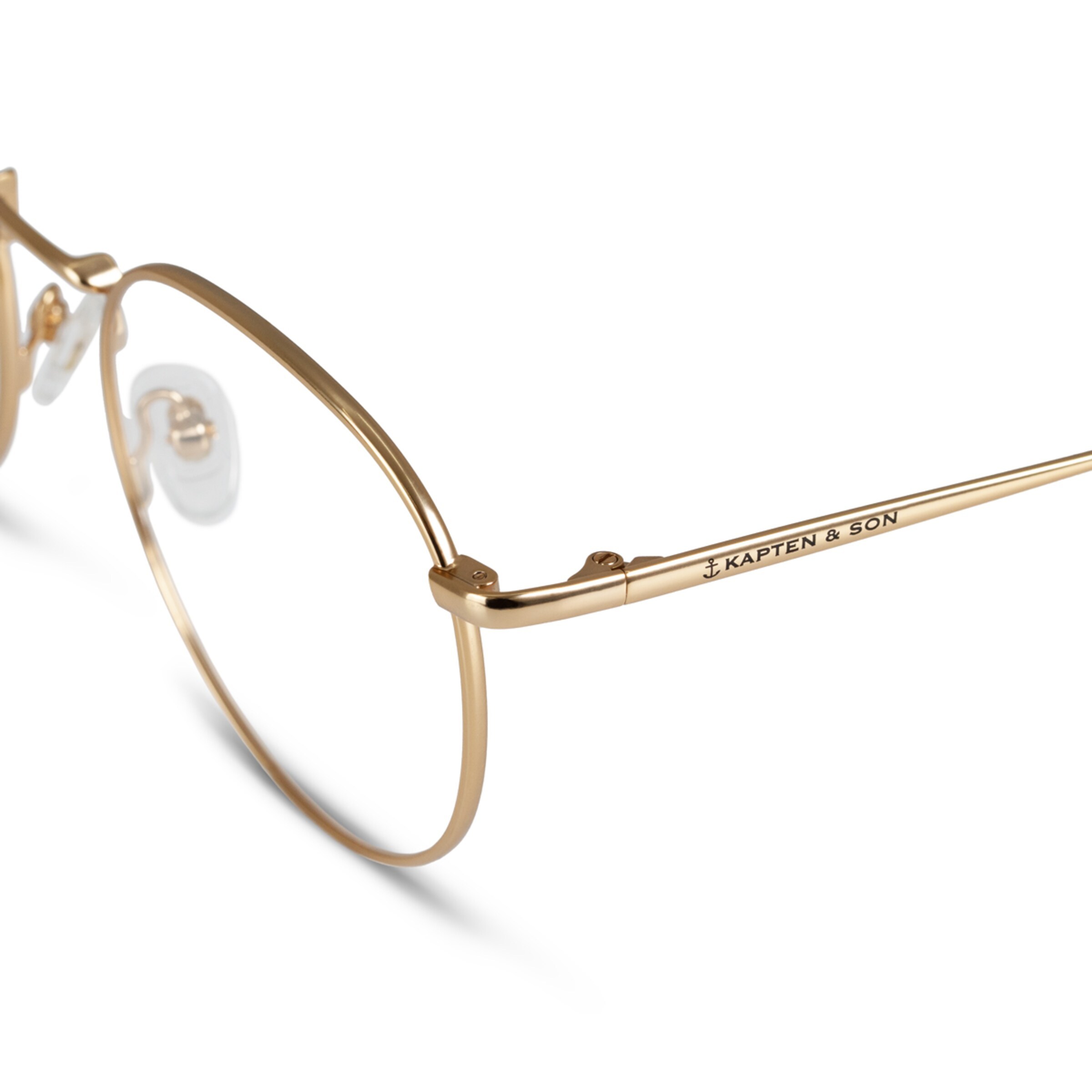 Londres Large Matt Gold avec verres correcteurs