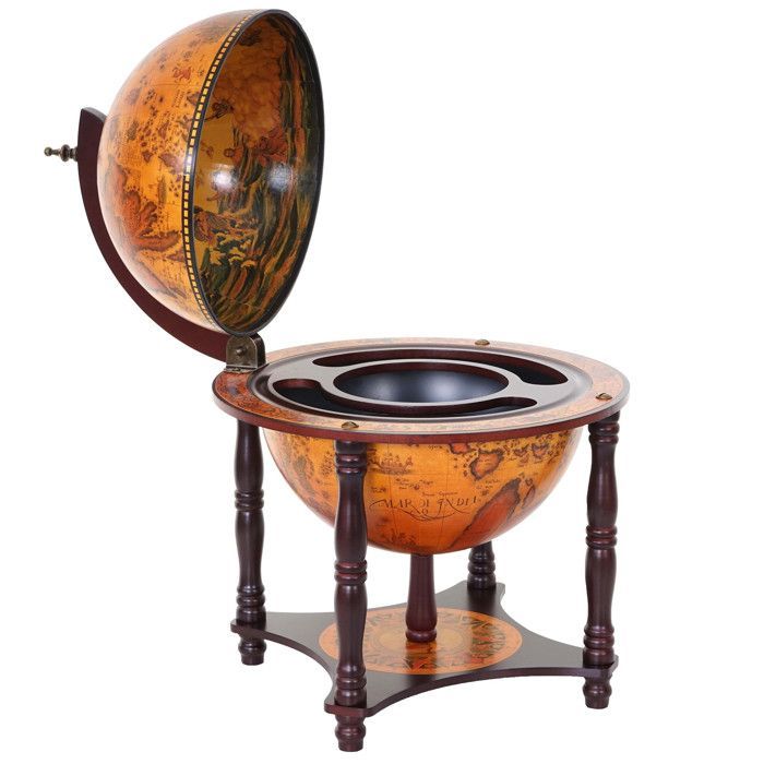 Globe, lounge bar HWC-T874, minibar, eucalyptus wood