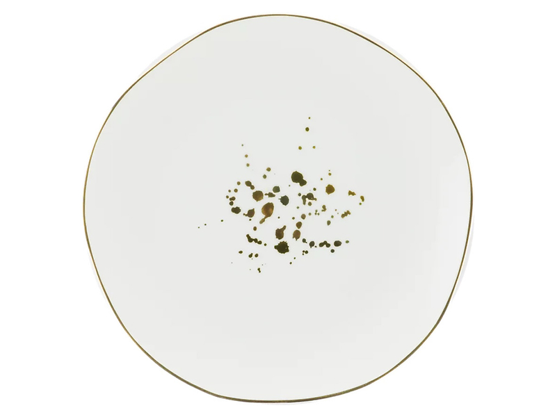 Talerz deserowy porcelanowy Onix 20,5 cm biały