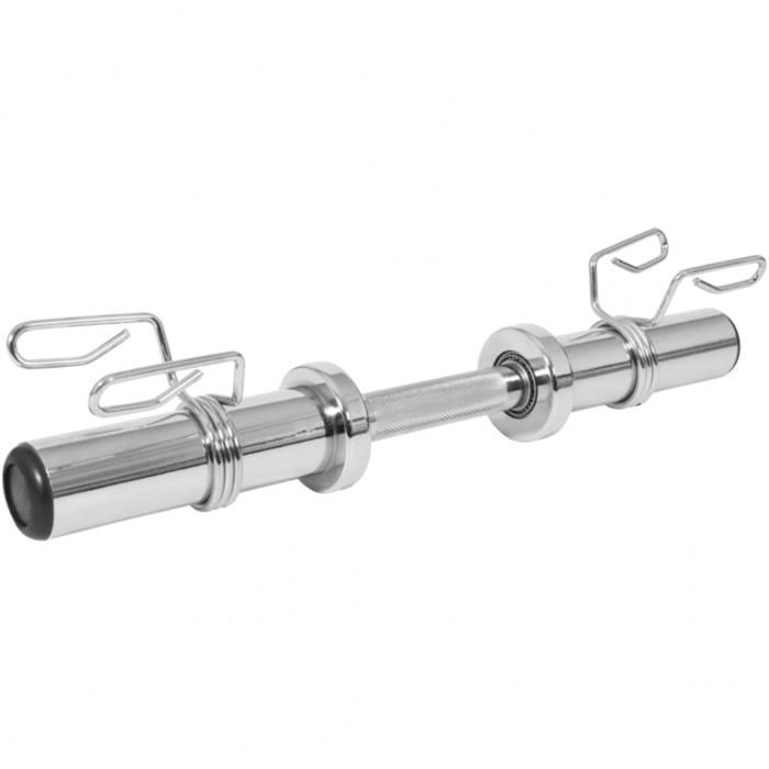 50 cm korte stang met veerbelaste gewichtsschijfstopper