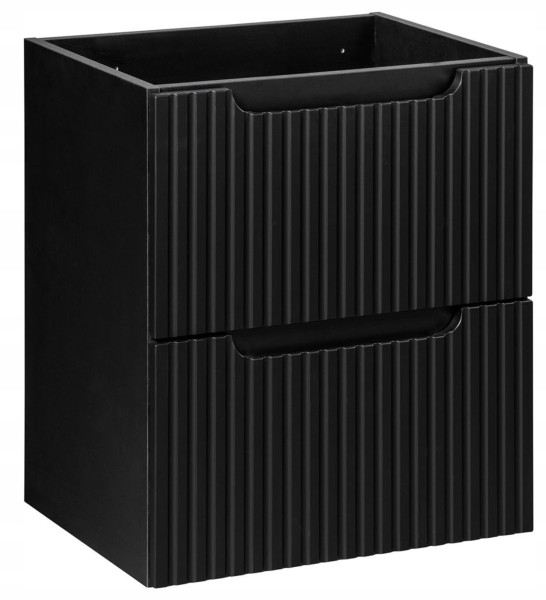 CZARNA Szafka pod Umywalkę 50 cm 2 SZUFLADY RYFLE NOVA