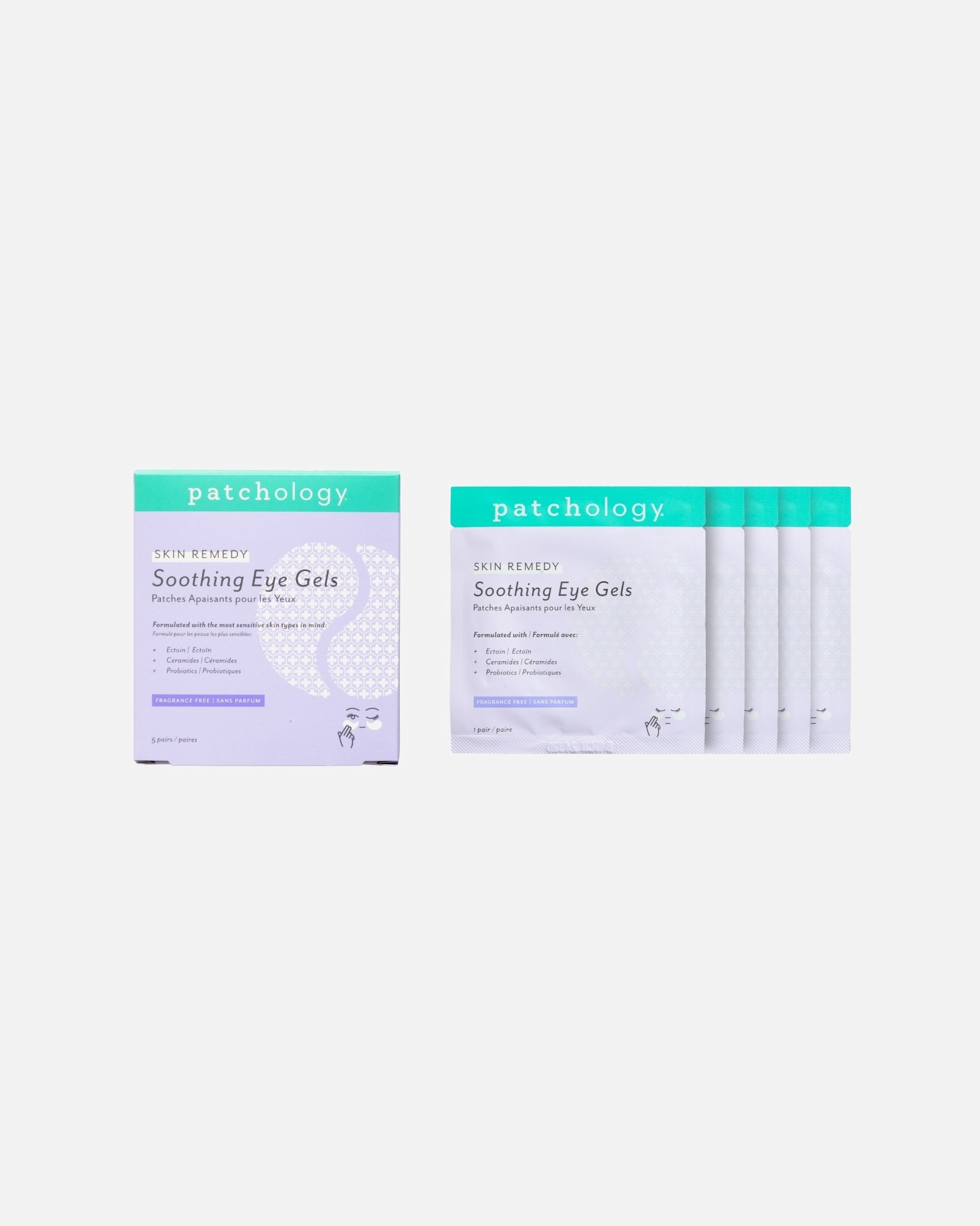 Patchology flasteri za oči Skin Remedy umirujući gel za oči – 5 pari – 1 komad