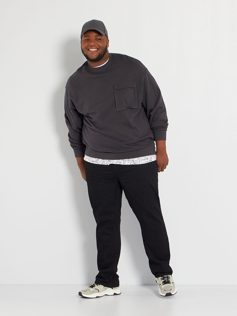 Pantalones vaqueros regulares - L30 - NEGRO