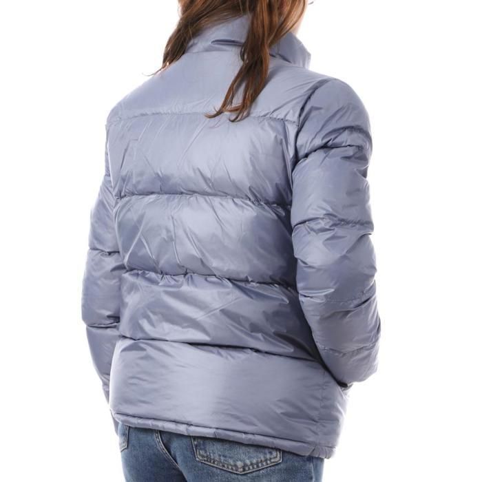 Jaqueta feminina Jott Cardiff azul com enchimento de plumas.