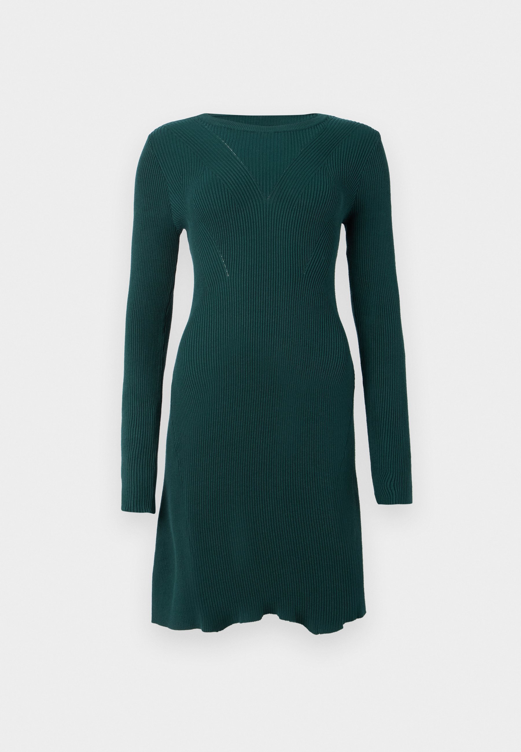 Vero Moda VMJUNO O NECK SKATER DRESS - Svetrové šaty - black