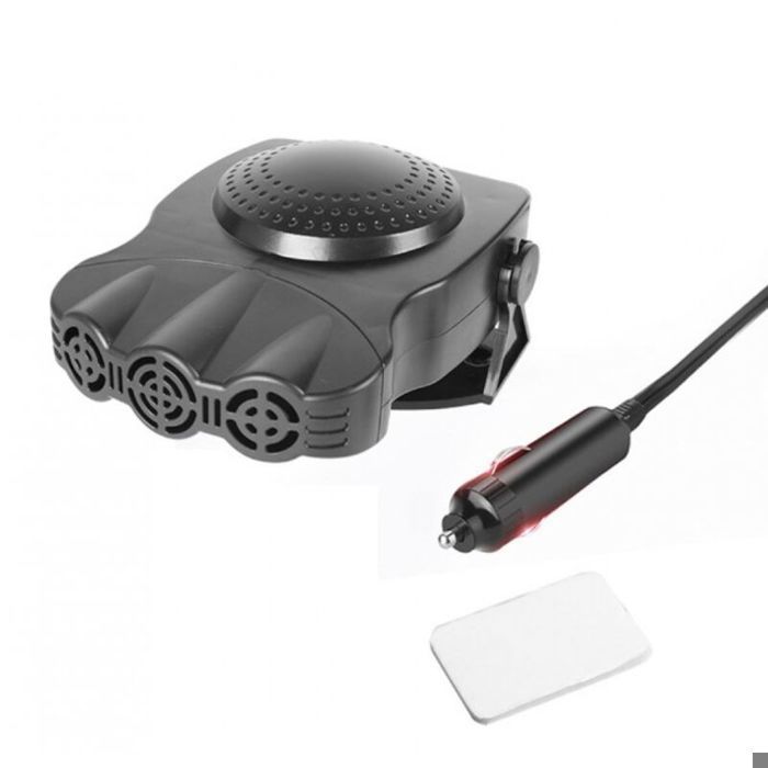 Calefactor para coche - GRANDE - 12V 200W - Ventilador antivaho - Negro - Universal