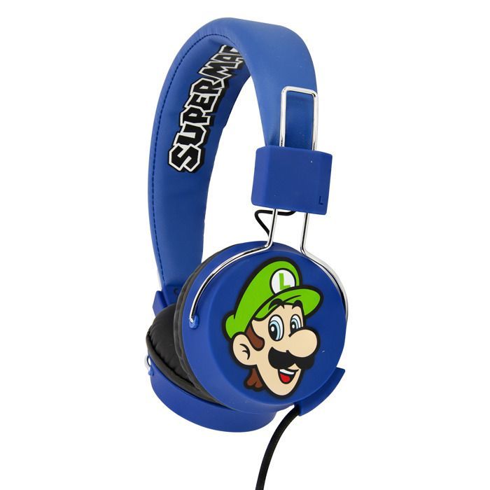 Headphones - OTL TECHNOLOGIES - Mario Luigi Premium Folding - Wired - Blue - Children's