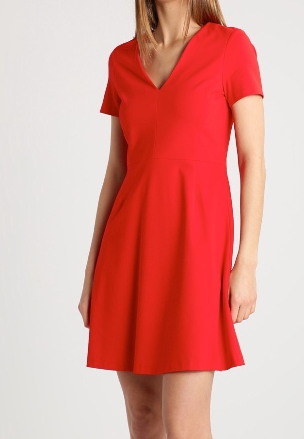 Robe en jersey rouge