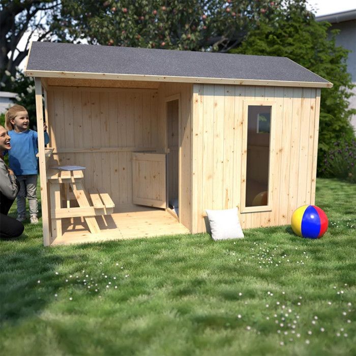 Cabane en bois - SOULET - Jazz - pour enfant - avec table