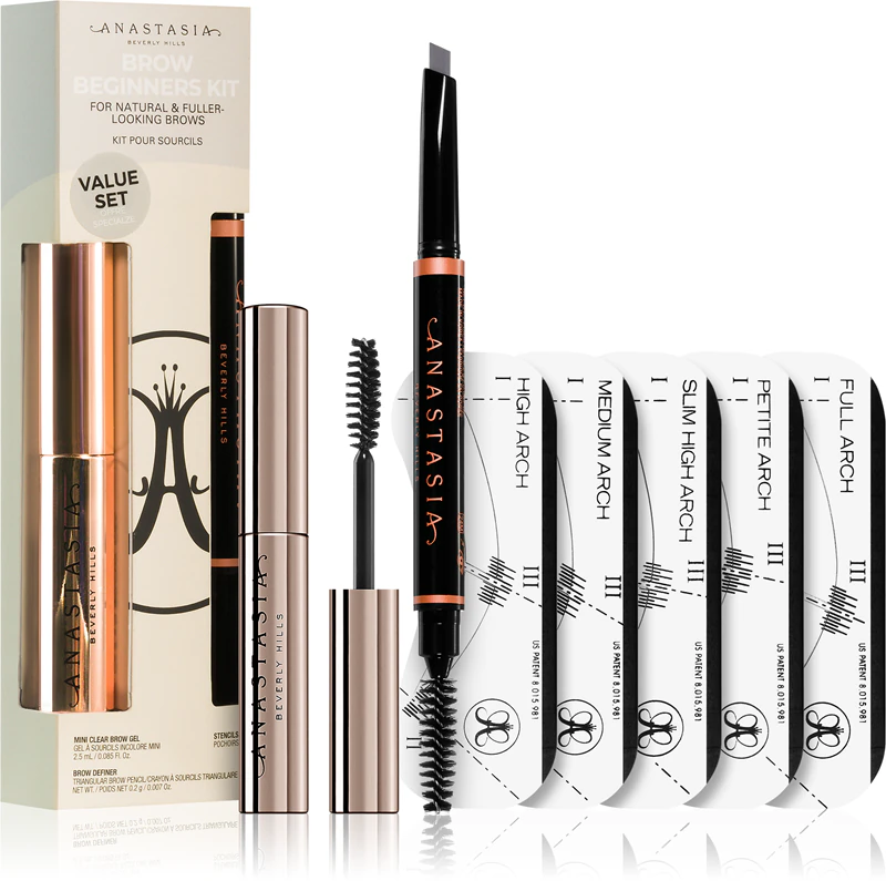 Kit para sobrancelhas Anastasia Beverly Hills para iniciantes, cor ébano