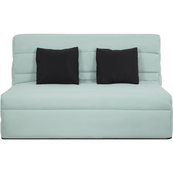 Sofá cama de 2 plazas DUNLOPILLO - Verde - DREAMER