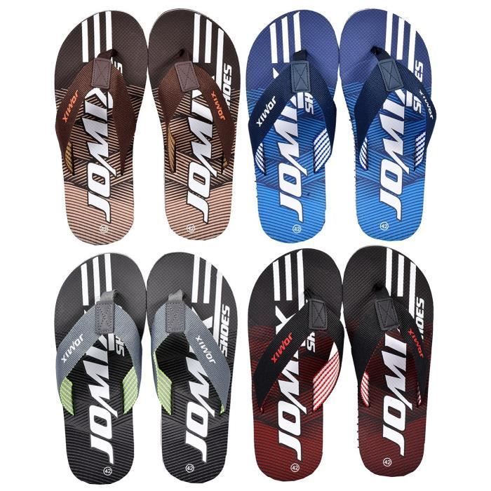 Tongs Homme - Ozabi - U5110 BLEU - Confortables et résistantes à l'eau