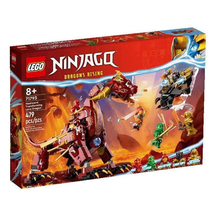 LEGO Ninjago 71793 Heatwave Transforming Lava Dragon Gifts Toys Collectibles 8+