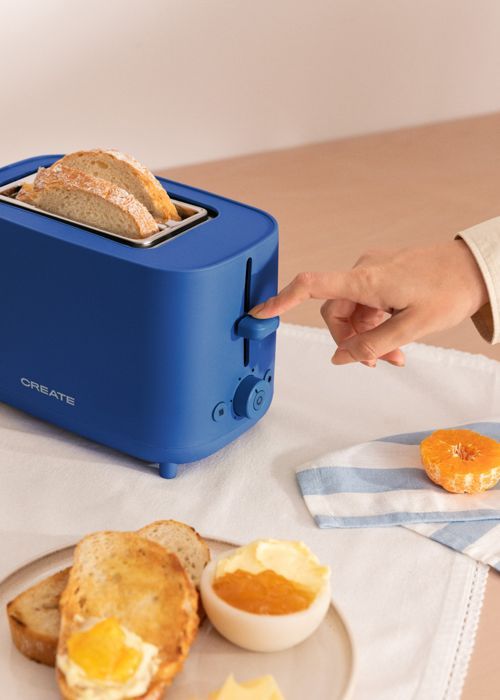 Broodrooster - Create - 750 W - 6 bruiningsniveaus - Veiligheidsfuncties - Pastelkleuren