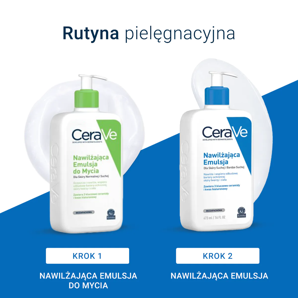 CeraVe Nawilżająca emulsja do skóry normalnej, suchej i bardzo suchej, 473ml