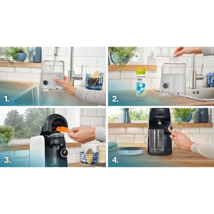 Cafetera multifunción - BOSCH - TASSIMO - T16 Finesse blanca - 1400 W