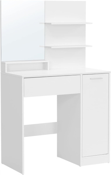 Toaletka do makijażu z lustrem półki szuflada RDT119W01