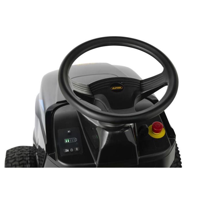 Cortacésped eléctrico autopropulsado ALPINA AT4 84 LI, 48 V 30 Ah, 84 cm, recogedor de césped de 200 L, autonomía de 45 minutos, apto para céspedes de hasta 3000 m².
