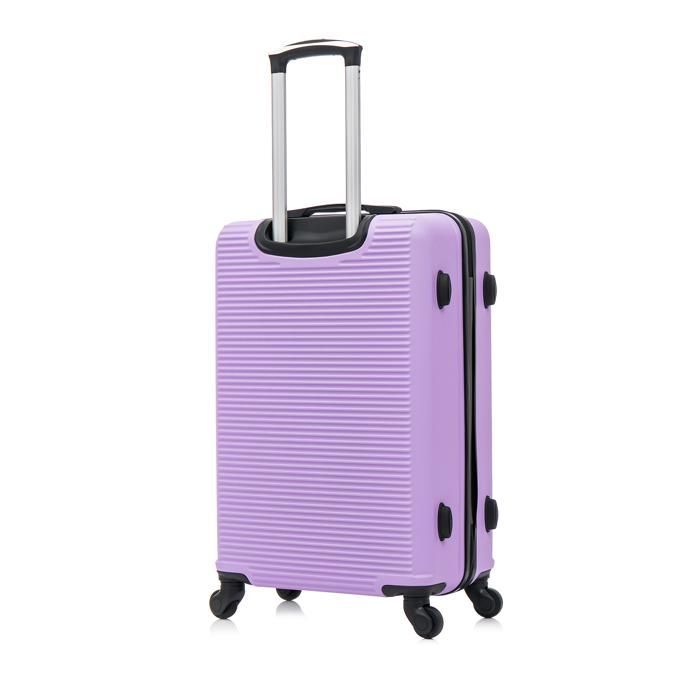 Conjunto de malas - CELIMS FRANCE - Fim de semana - 3 peças - Ultrarresistente - Rodas 360° - Roxo